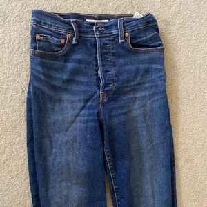 Levi’s ribcage straight ankle jeans